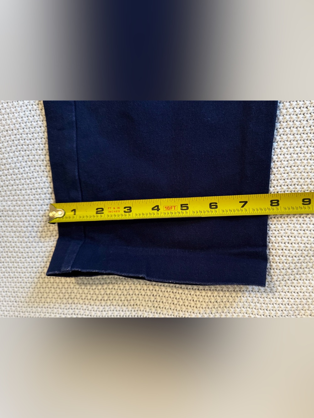CHICO’S Fabulously Slimming Cotton Navy Blue Straight-Leg Ponte Pull-On Pants - Picture 10 of 12